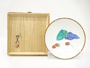 人間国宝　十三代　酒井田柿右衛門造　濁手　菜果文　皿